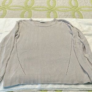 Long sleeve sweater with cutout sleeves